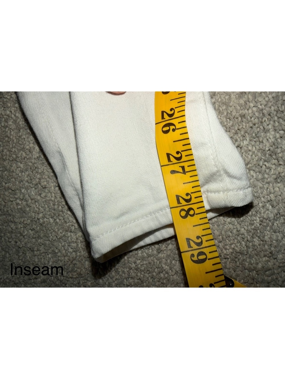 7 For All Mankind White Skinny S 27 Designer Stretch Luxury - Picture 3 of 7